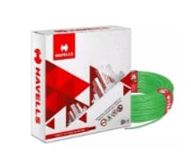 HAVELLS FR PVC Housing Wire, Length: 90 m [10.00 sq. mm, Green]